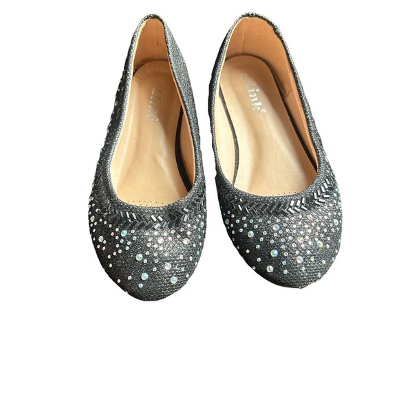Link Black and Silver Studded Ballet Flats - Picture 5 of 6